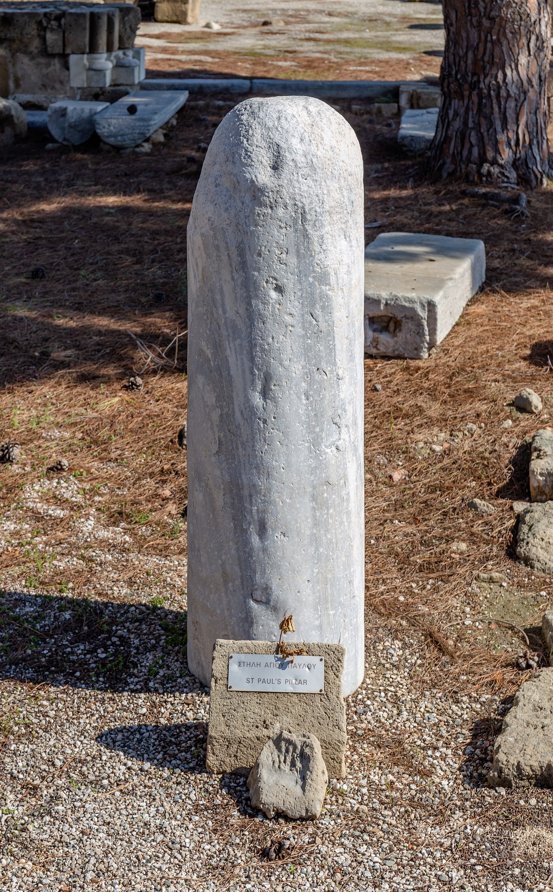The traditional Pillar of St Paul.